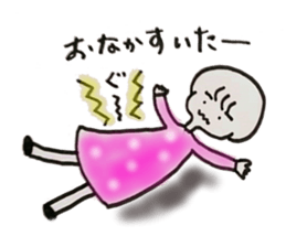 Leisurely girl. sticker #3034756