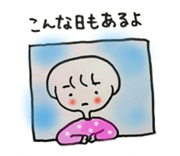 Leisurely girl. sticker #3034768