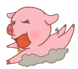 Feeling of a pig sticker #3034822