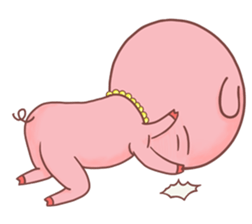 Feeling of a pig sticker #3034835