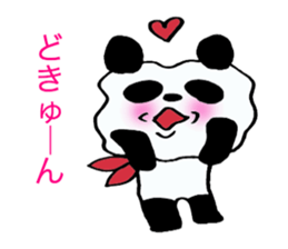 The panda which swelled up. sticker #3034977