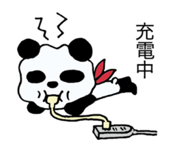 The panda which swelled up. sticker #3035004