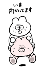 INU & USAGI plus KOBUTA sticker #3035136