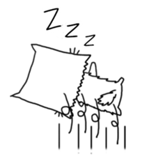 Ranpaku Cat sticker #3035354