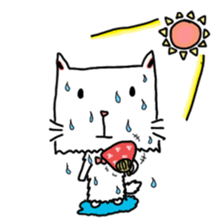 Ranpaku Cat sticker #3035365