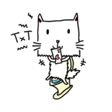 Ranpaku Cat sticker #3035366