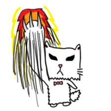 Ranpaku Cat sticker #3035367