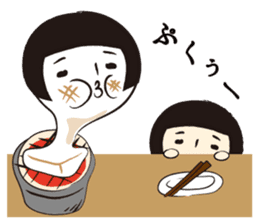 KOKESHI-JOSHI FOUR SEASONS sticker #3035613