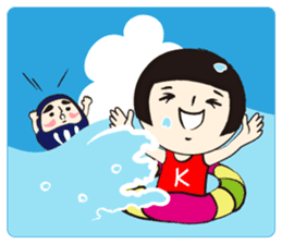 KOKESHI-JOSHI FOUR SEASONS sticker #3035628