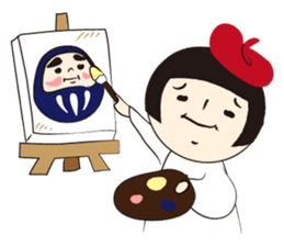 KOKESHI-JOSHI FOUR SEASONS sticker #3035635