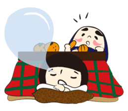 KOKESHI-JOSHI FOUR SEASONS sticker #3035646