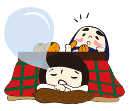 KOKESHI-JOSHI FOUR SEASONS sticker #3035646