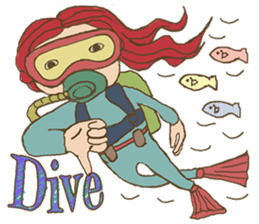 Scuba Divers Loves Fish Under the Sea! sticker #3035976