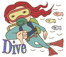 Scuba Divers Loves Fish Under the Sea! sticker #3035976