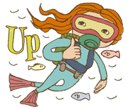 Scuba Divers Loves Fish Under the Sea! sticker #3035977