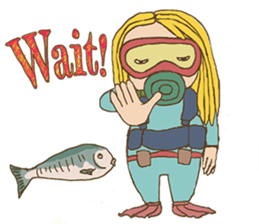 Scuba Divers Loves Fish Under the Sea! sticker #3035999