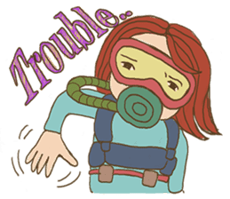 Scuba Divers Loves Fish Under the Sea! sticker #3036001