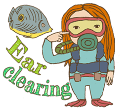 Scuba Divers Loves Fish Under the Sea! sticker #3036002