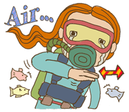 Scuba Divers Loves Fish Under the Sea! sticker #3036008