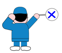 The operative who works at a factory sticker #3036953