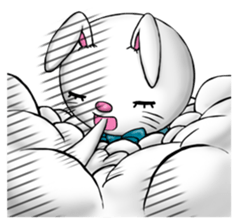 Bunny of normal state of mind sticker #3037038