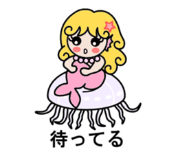 Mermaid life sticker #3037496