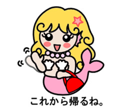 Mermaid life sticker #3037504