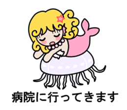 Mermaid life sticker #3037515