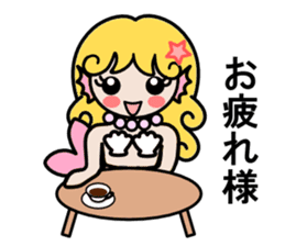 Mermaid life sticker #3037518