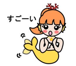 Mermaid life sticker #3037527