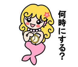 Mermaid life sticker #3037530