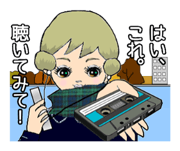 Rumi, The Retro Girl. sticker #3040235