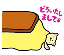 cats relaxing in a kotatu sticker #3040349