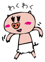 love pigs sticker #3040924