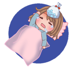 Girl of ribbon sticker #3041086