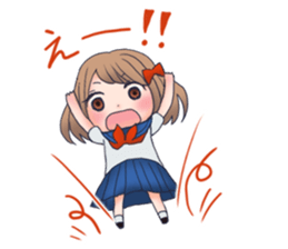 Girl of ribbon sticker #3041088