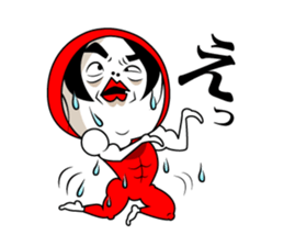 Mr.Red tights. sticker #3041380