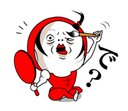 Mr.Red tights. sticker #3041387