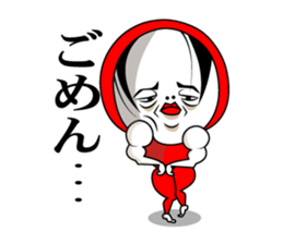 Mr.Red tights. sticker #3041390