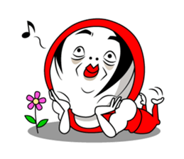 Mr.Red tights. sticker #3041392