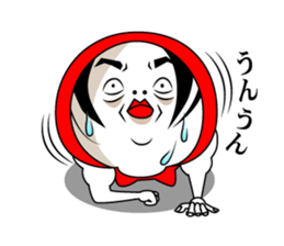 Mr.Red tights. sticker #3041396