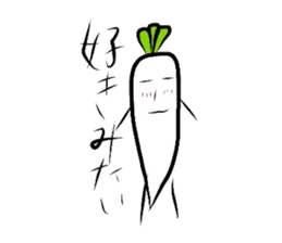 daikon and ninjin sticker #3041492