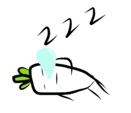 daikon and ninjin sticker #3041495