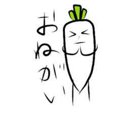 daikon and ninjin sticker #3041524