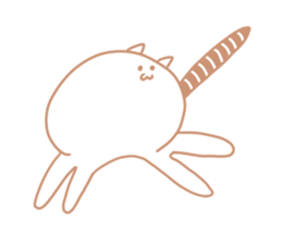 Earthworm Cat sticker #3041693