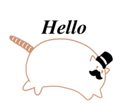 Earthworm Cat sticker #3041700