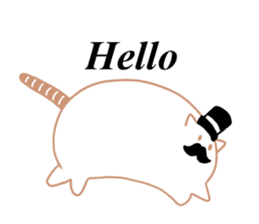 Earthworm Cat sticker #3041700