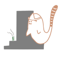 Earthworm Cat sticker #3041707