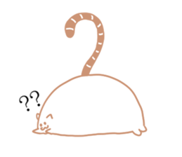 Earthworm Cat sticker #3041712