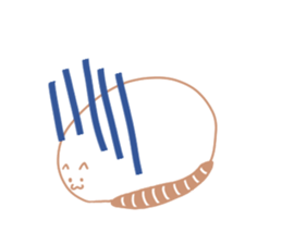 Earthworm Cat sticker #3041719